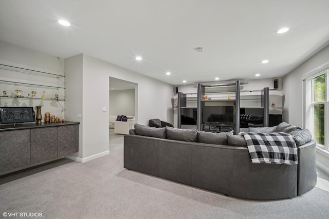 4045 N Harvard Ave, Arlington Heights, IL 60004 - living room featuring recessed lighting and carpet flooring