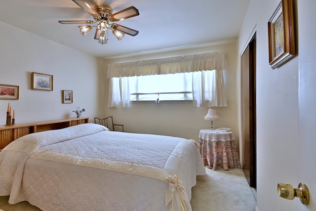 8532 N Olcott Ave, Niles, IL 60714 - carpeted bedroom featuring a closet and a ceiling fan