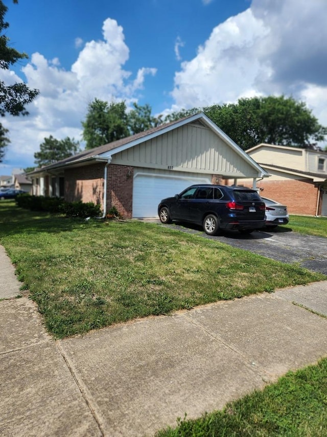 837 Hamlin Ave, Flossmoor, IL 60422 - view of property exterior featuring a yard and brick siding