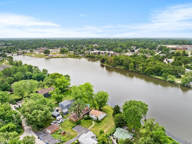550 N Center St, South Elgin, IL 60177 - drone / aerial view of a large body of water and a tree filled landscape