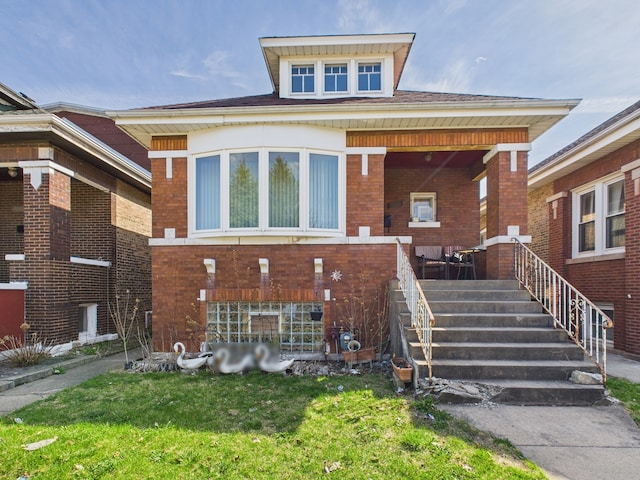 3109 W 53rd Pl, Chicago, IL 60632 - bungalow-style home featuring covered porch, brick siding, and a front yard
