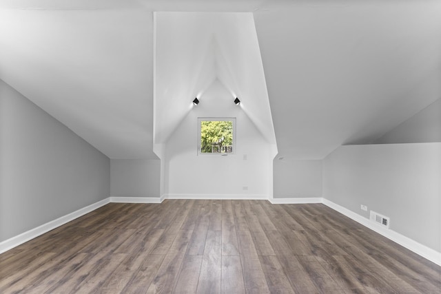 4025 Williams St, Downers Grove, IL 60515 - bonus room with dark wood-type flooring and vaulted ceiling