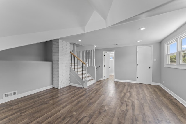 4025 Williams St, Downers Grove, IL 60515 - interior space featuring wood finished floors, stairway, and recessed lighting