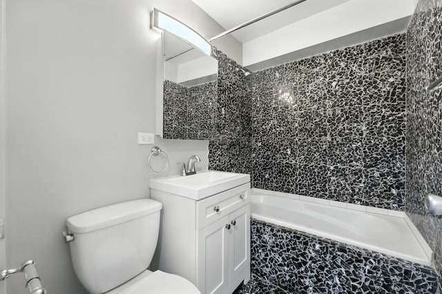 2501 W Touhy Ave Unit 105, Chicago, IL 60645 - full bathroom with vanity and tiled shower / bath