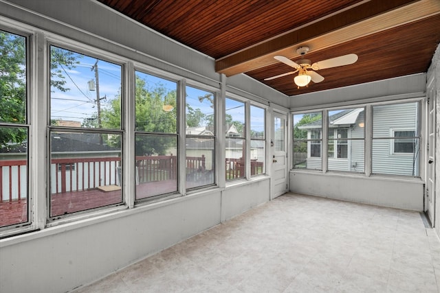 6510 Sinclair Ave, Berwyn, IL 60402 - unfurnished sunroom with ceiling fan and healthy amount of natural light