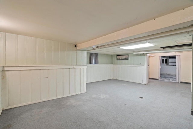 6510 Sinclair Ave, Berwyn, IL 60402 - finished basement with a decorative wall