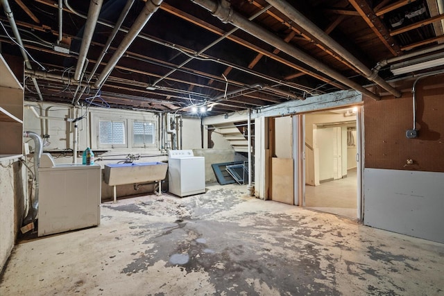 6510 Sinclair Ave, Berwyn, IL 60402 - basement featuring washing machine and dryer