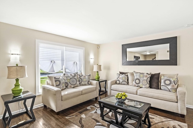 18140 Crystal Ln, Lansing, IL 60438 - living area with wood-type flooring and baseboards