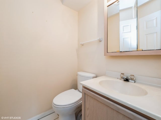 249 W Court Of Shorewood Unit 1B, Vernon Hills, IL 60061 - half bathroom with vanity and toilet