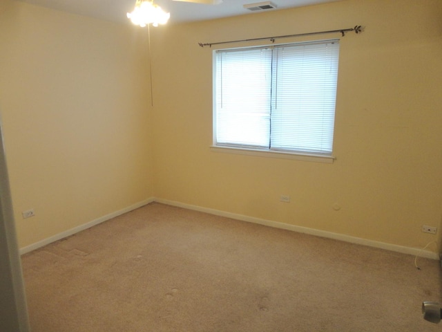 9703 Bianco Ter Unit B, Des Plaines, IL 60016 - empty room with light colored carpet and ceiling fan