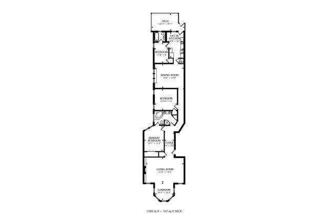 622 W Waveland Ave Unit 2W, Chicago, IL 60613 - view of floor plan / room layout