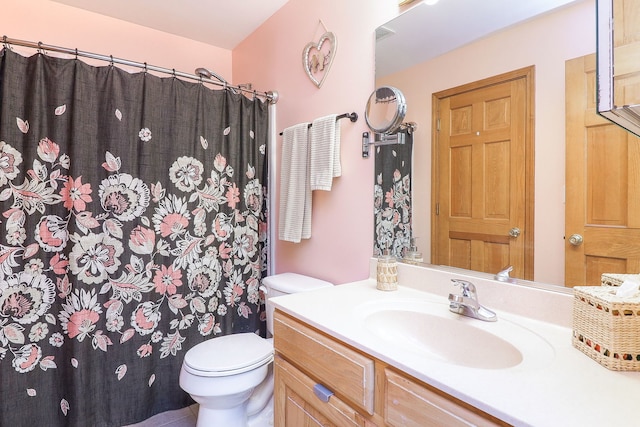 3707 Bowie Ct, Joliet, IL 60435 - bathroom with vanity and a shower with curtain