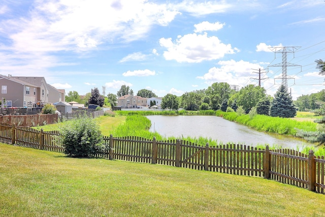 3707 Bowie Ct, Joliet, IL 60435 - fenced backyard with a water view and a residential view
