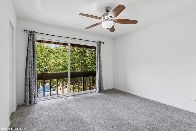 5916 Meadow Dr Unit 149-A, Lisle, IL 60532 - carpeted spare room featuring ceiling fan and baseboards