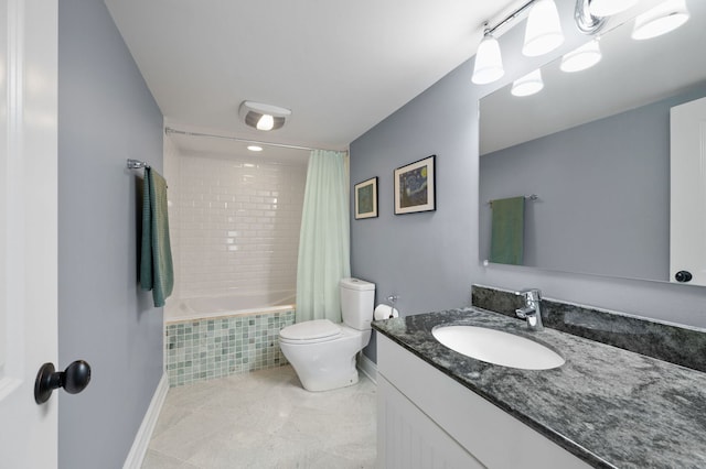 2115 Washington Ave, Wilmette, IL 60091 - full bathroom featuring vanity, tiled shower / bath combo, and tile patterned floors