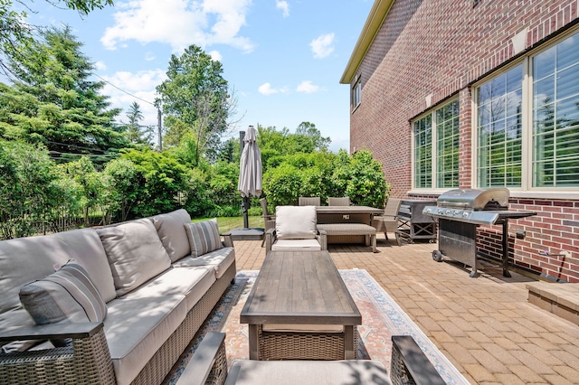 2115 Washington Ave, Wilmette, IL 60091 - view of patio featuring outdoor lounge area and area for grilling
