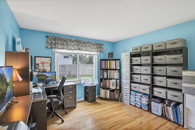 93 Faringdon Dr, Crystal Lake, IL 60014 - office area featuring wood finished floors