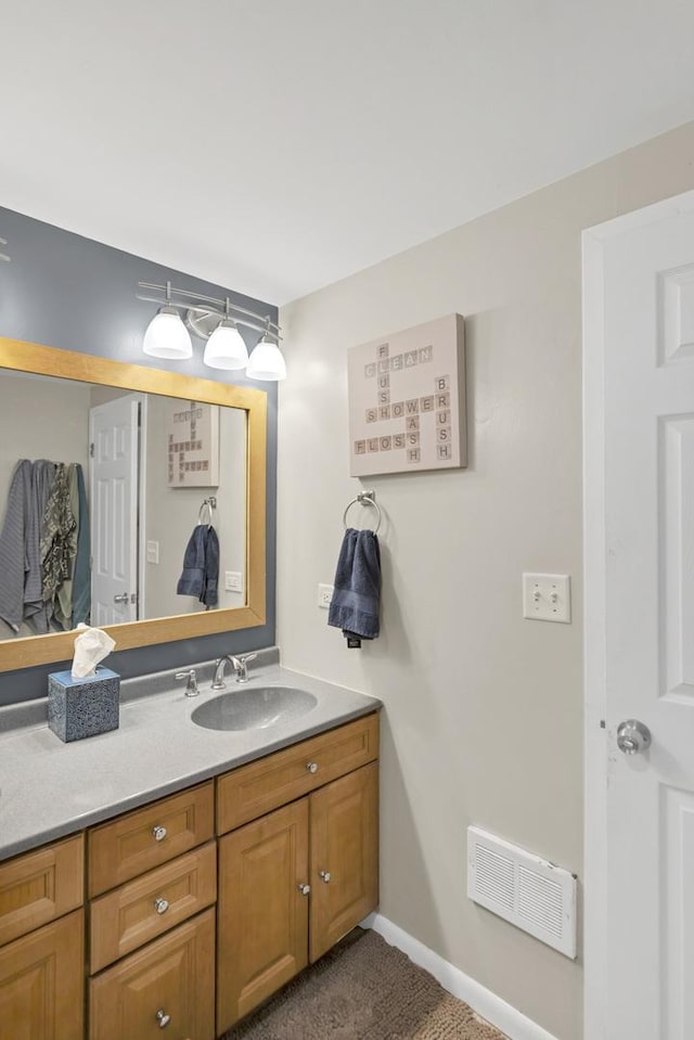 93 Faringdon Dr, Crystal Lake, IL 60014 - bathroom with vanity and baseboards
