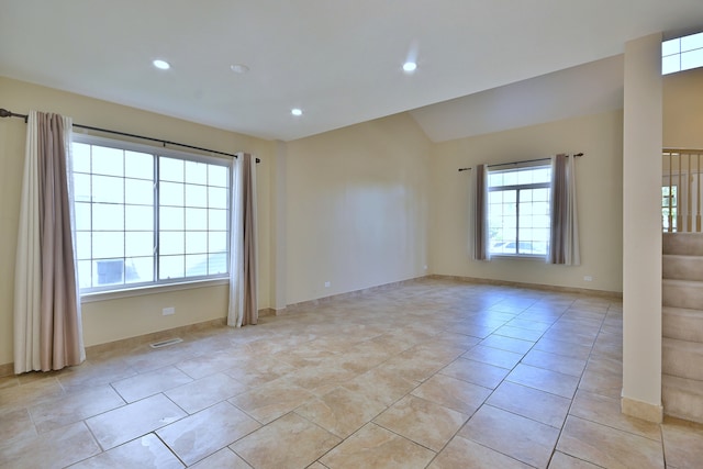 537 Ivory Ln, Bartlett, IL 60103 - empty room with recessed lighting and light tile patterned floors