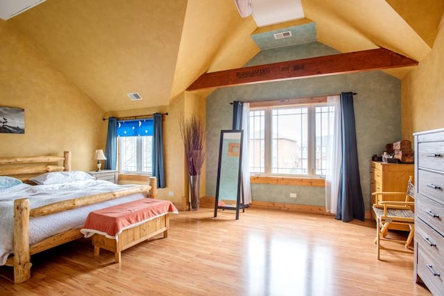 7842 S Blazer Ave, Justice, IL 60458 - bedroom featuring light wood-type flooring and lofted ceiling