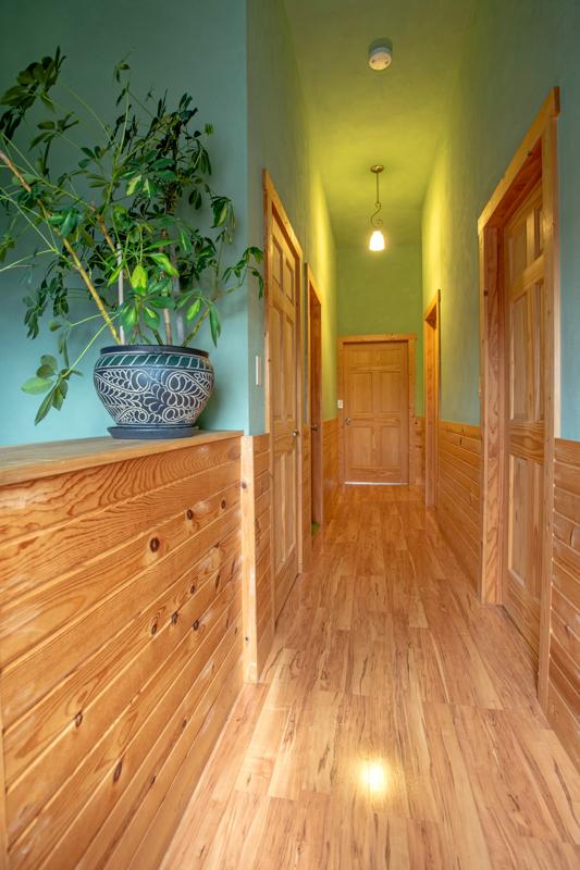 7842 S Blazer Ave, Justice, IL 60458 - hall with a wainscoted wall and light wood-type flooring