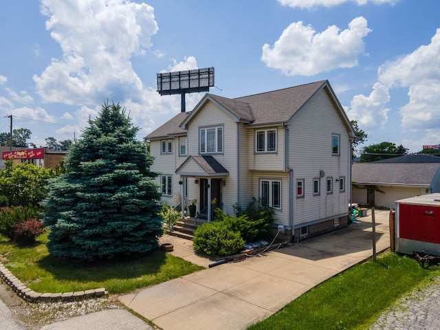 7842 S Blazer Ave, Justice, IL 60458 - view of front of house featuring a shingled roof