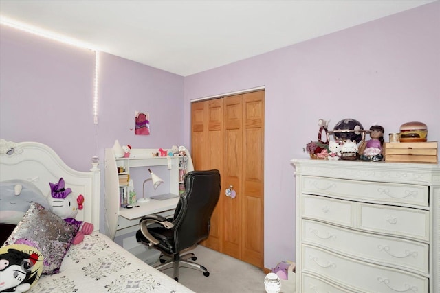 16529 Edgewood Dr, Plainfield, IL 60544 - bedroom with light colored carpet and a closet