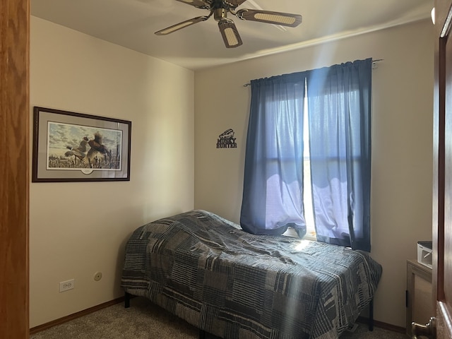 980 Hillcrest Blvd, Hoffman Estates, IL 60169 - bedroom with carpet floors and a ceiling fan