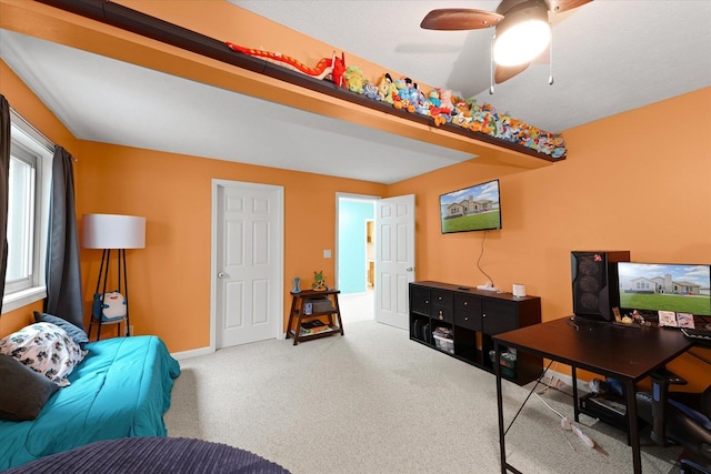 402 Wesley Ave, Savoy, IL 61874 - carpeted office featuring baseboards and ceiling fan