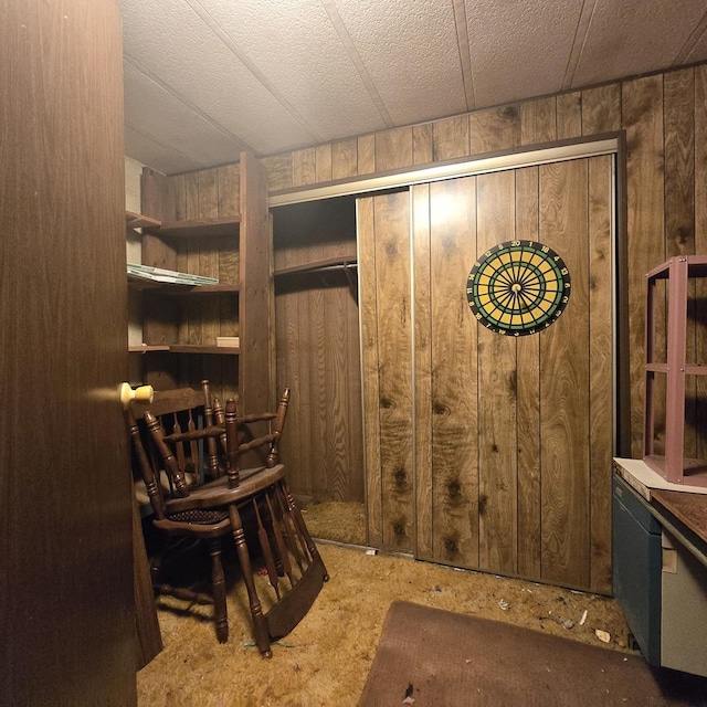 16306 W Canada Rd, Polo, IL 61064 - living area featuring wood walls