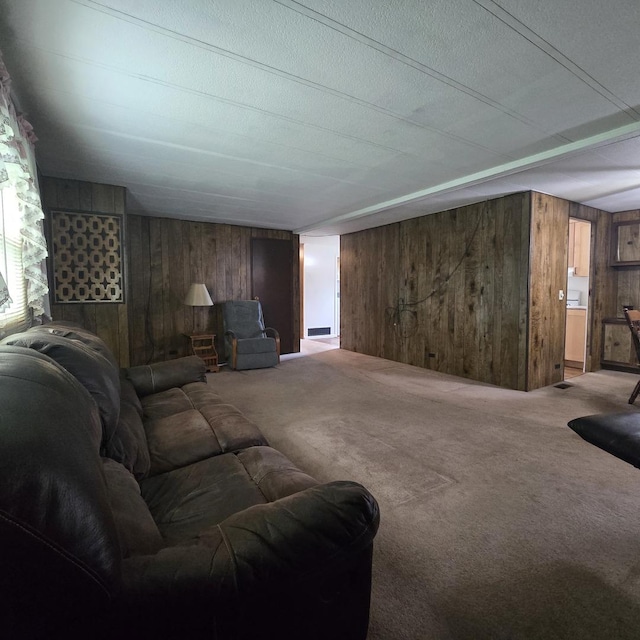 16306 W Canada Rd, Polo, IL 61064 - living room with wooden walls and carpet