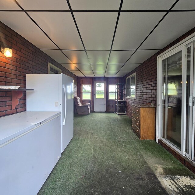 16306 W Canada Rd, Polo, IL 61064 - view of unfurnished sunroom