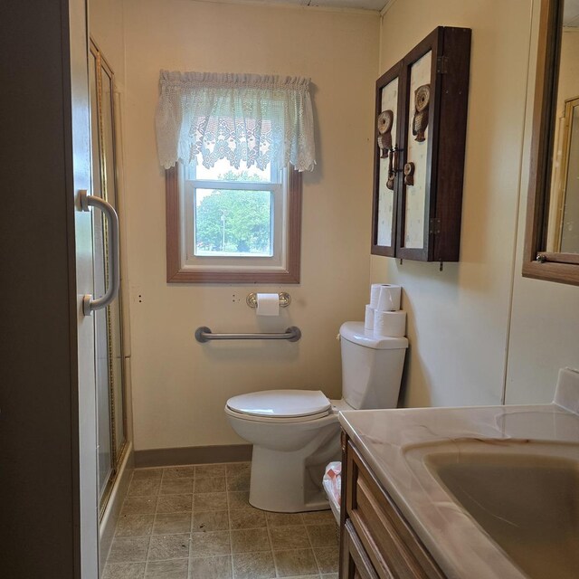 16306 W Canada Rd, Polo, IL 61064 - bathroom with vanity and a shower with shower door