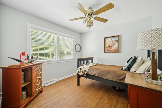 200 W Center Ave, Lake Bluff, IL 60044 - bedroom with light wood-style floors and ceiling fan