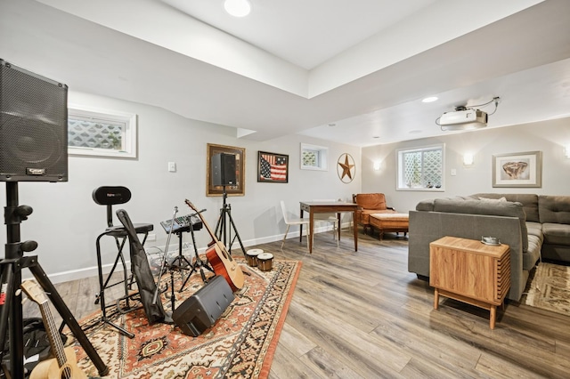 200 W Center Ave, Lake Bluff, IL 60044 - workout room featuring light wood finished floors and baseboards