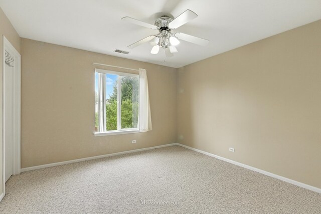 2943 Heather Ln, Montgomery, IL 60538 - carpeted empty room featuring ceiling fan and baseboards
