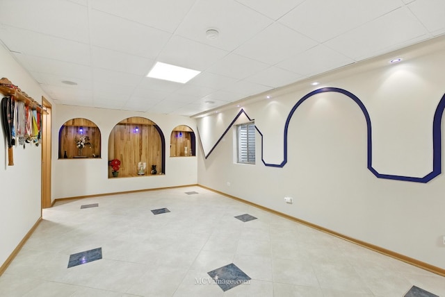2943 Heather Ln, Montgomery, IL 60538 - interior space with a drop ceiling and a smoke detector