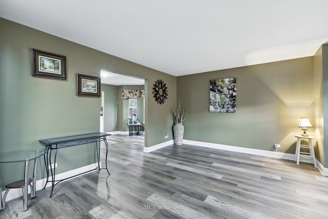 2943 Heather Ln, Montgomery, IL 60538 - empty room with wood finished floors and baseboards