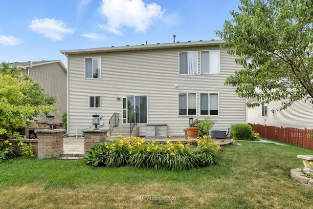 2943 Heather Ln, Montgomery, IL 60538 - back of property featuring a patio area