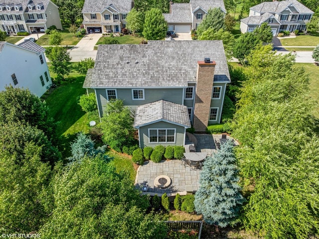 2865 Trail Crest Ln, Lindenhurst, IL 60046 - aerial perspective of suburban area