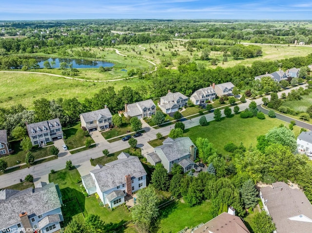 2865 Trail Crest Ln, Lindenhurst, IL 60046 - aerial perspective of suburban area with a large body of water