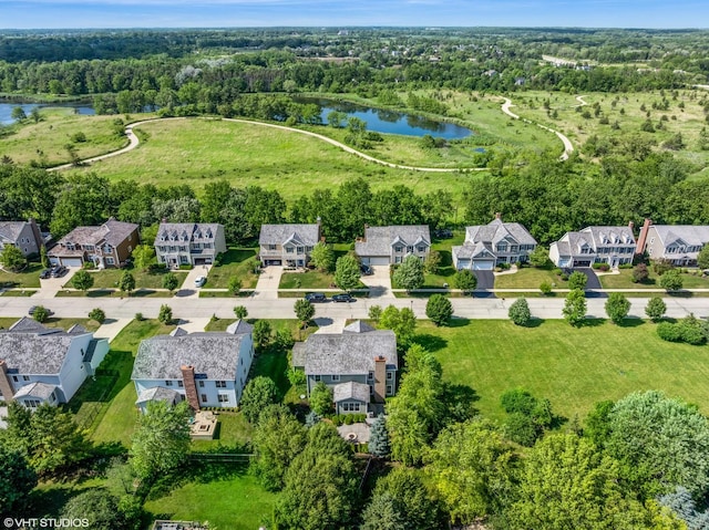 2865 Trail Crest Ln, Lindenhurst, IL 60046 - aerial perspective of suburban area with a nearby body of water