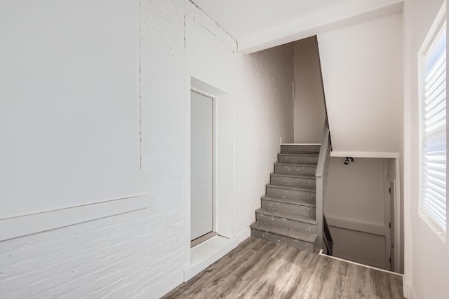 5359 S Marshfield Ave, Chicago, IL 60609 - staircase with wood finished floors