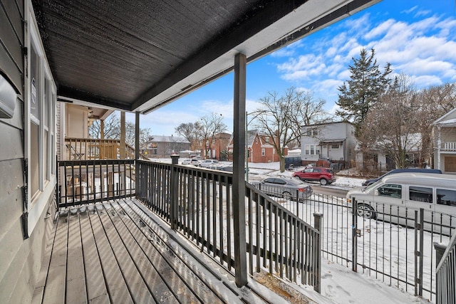 8545 S Saginaw Ave, Chicago, IL 60617 - snow covered deck with a residential view