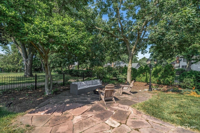 438 Hill Ave, Glen Ellyn, IL 60137 - view of patio featuring outdoor lounge area