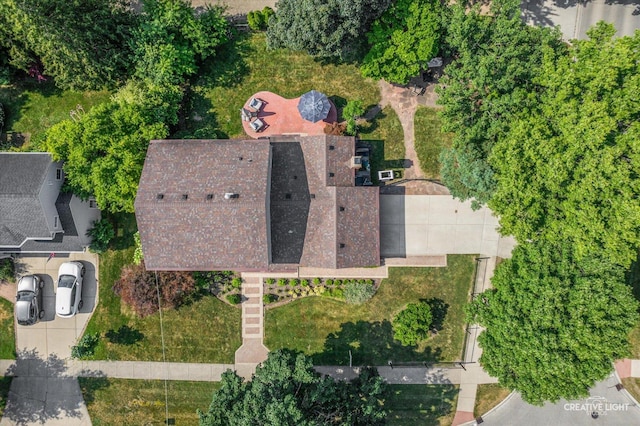 438 Hill Ave, Glen Ellyn, IL 60137 - aerial overview of property's location