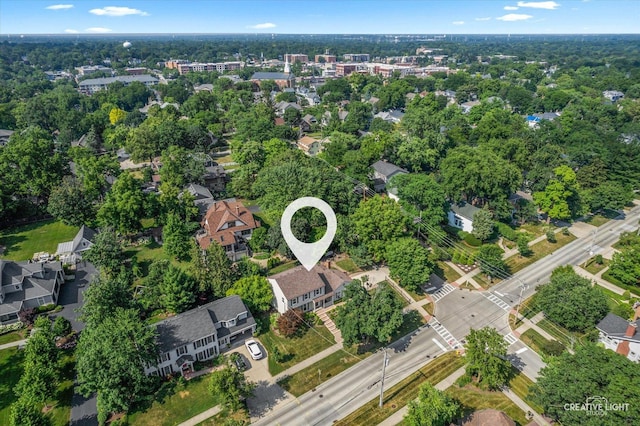 438 Hill Ave, Glen Ellyn, IL 60137 - aerial view of property and surrounding area