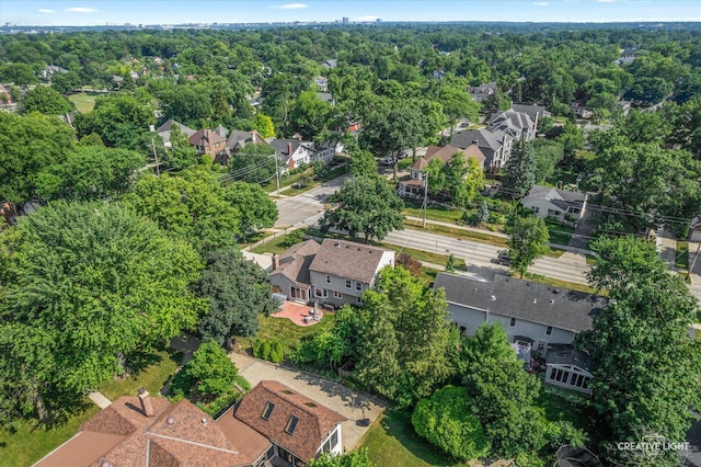438 Hill Ave, Glen Ellyn, IL 60137 - aerial view of property and surrounding area with nearby suburban area