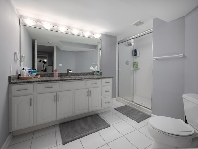 1213 Prairie Ave, Barrington, IL 60010 - full bathroom featuring vanity, a shower stall, and tile patterned floors