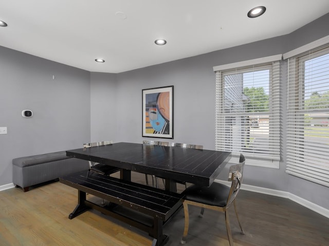 1213 Prairie Ave, Barrington, IL 60010 - dining area featuring wood finished floors and recessed lighting